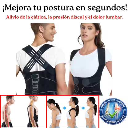 Corrector de Postura Pro Unisex | Corrige tu postura en segundos.